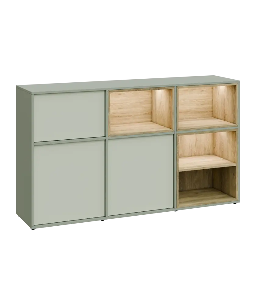 ERY D1844 P dolní modul, 2-dveřová/nika, 1000x1800x400, pravý, vodní